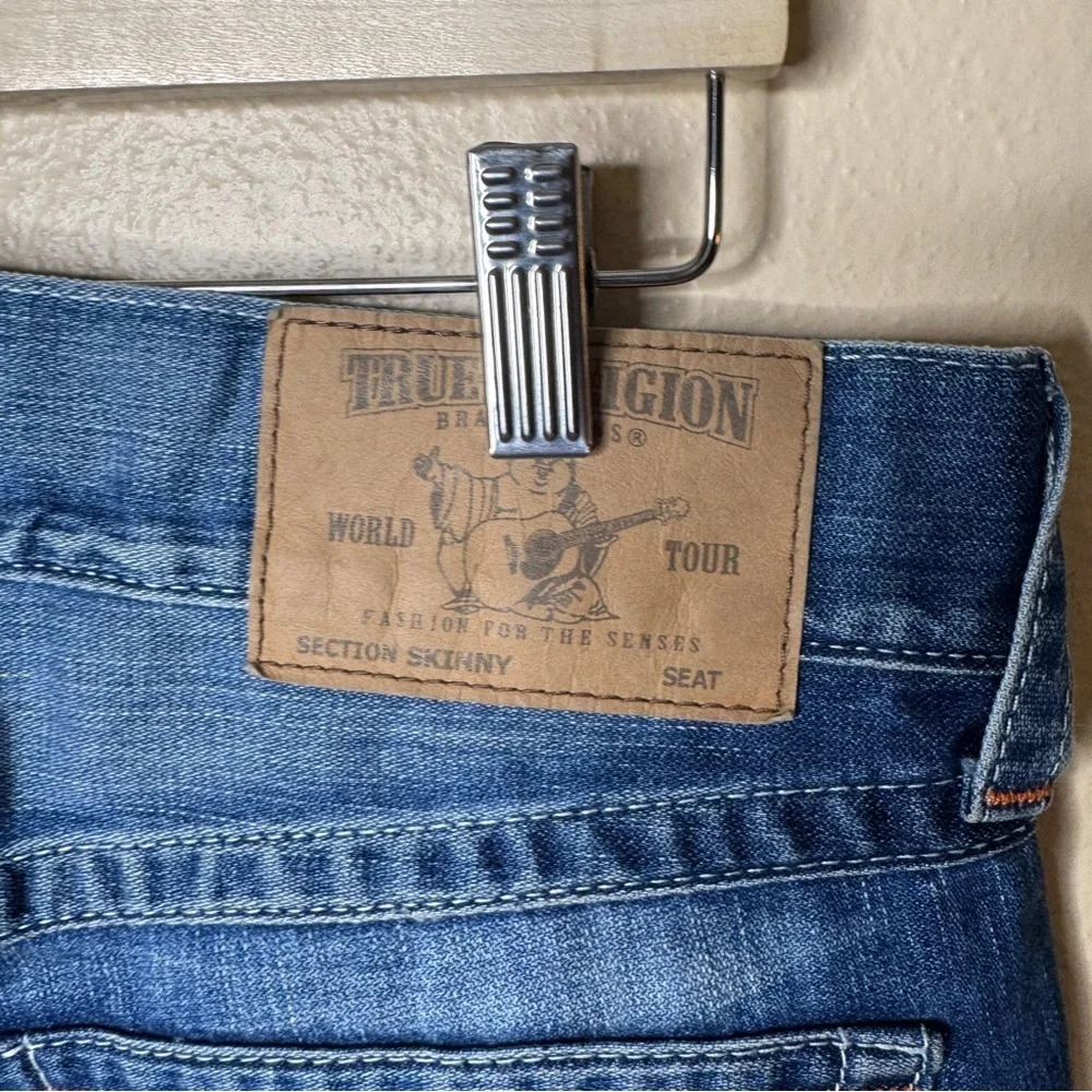 True Religion Jeans Men’s 32 Blue Relaxed Skinny Flap Denim